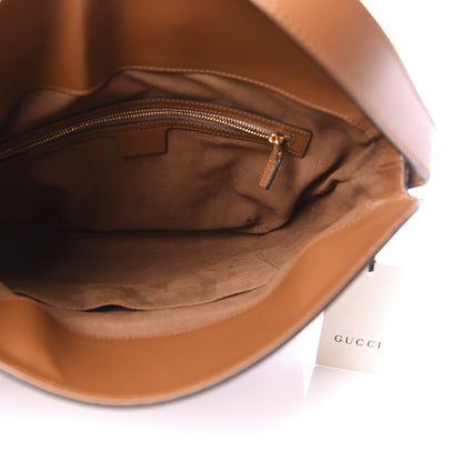 Gucci Boarded Plutone Calfskin Medium Arli Shoulder Bag Nocciola 5 of 10