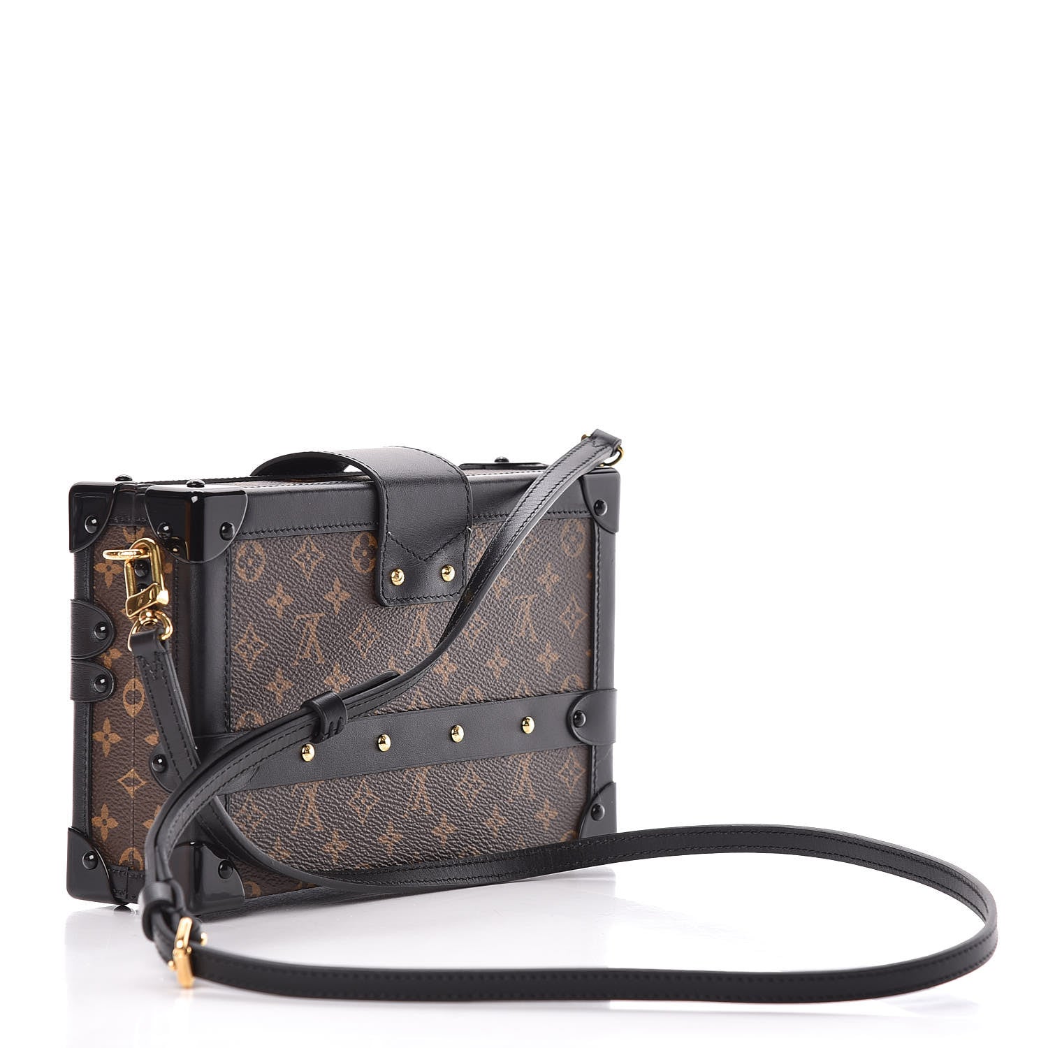 Louis Vuitton Monogram Petite Malle Black 3 of 9