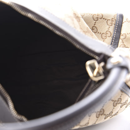 Gucci Monogram Medium D Gold Ring Hobo Dark Brown 5 of 10
