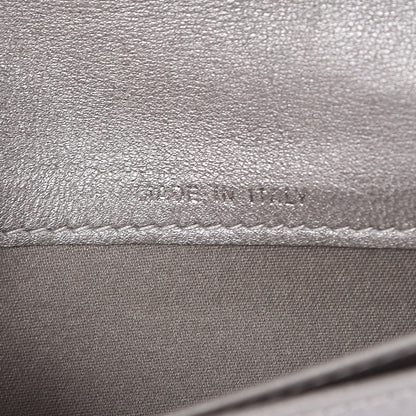 Chanel Lambskin Camellia Embossed Yen Wallet Black 8 of 15