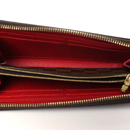 Louis Vuitton Damier Ebene Clemence Wallet Cherry 5 of 7