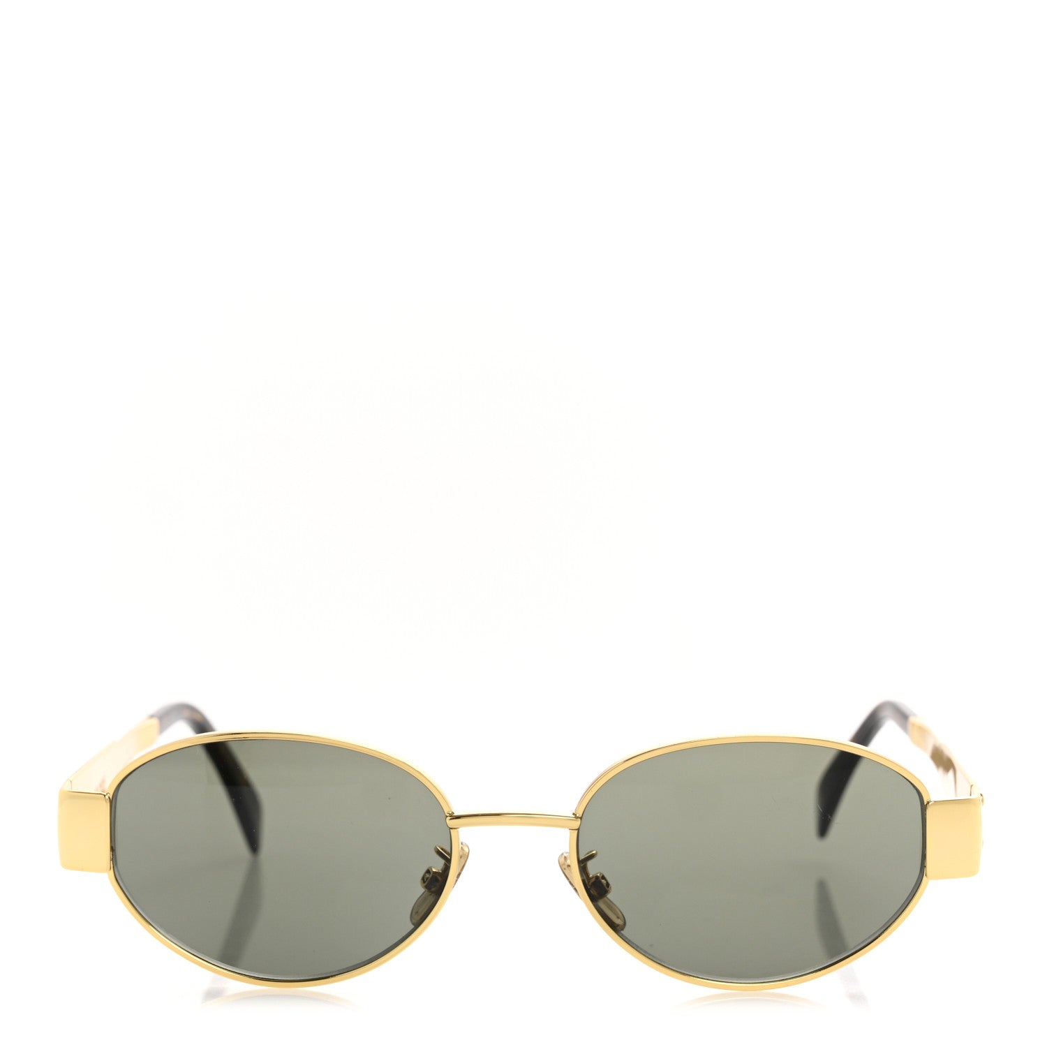 Celine Metal Triomphe 01 Sunglasses CL40235U Gold Green 2 of 7