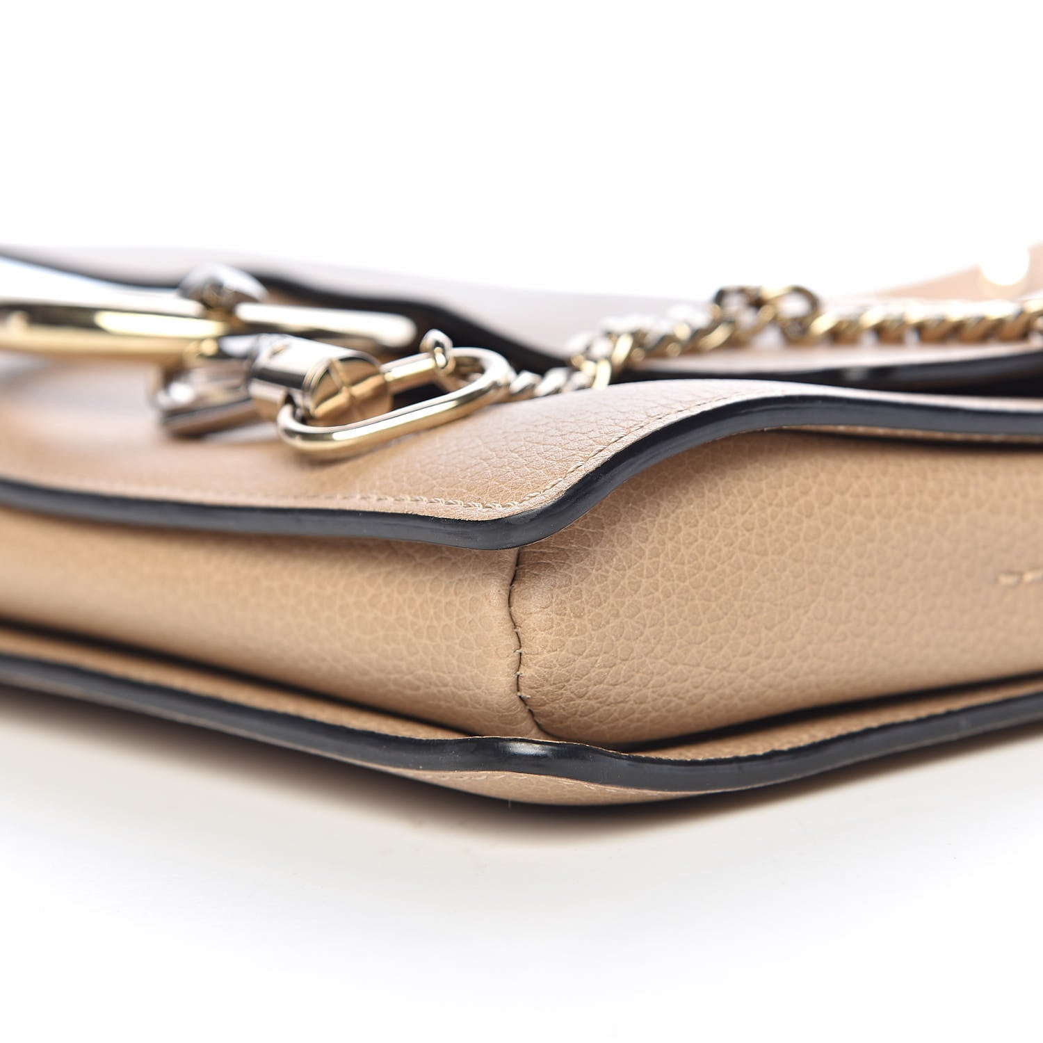 Chloe Goatskin Small Faye Shoulder Bag Tan 8 of 10