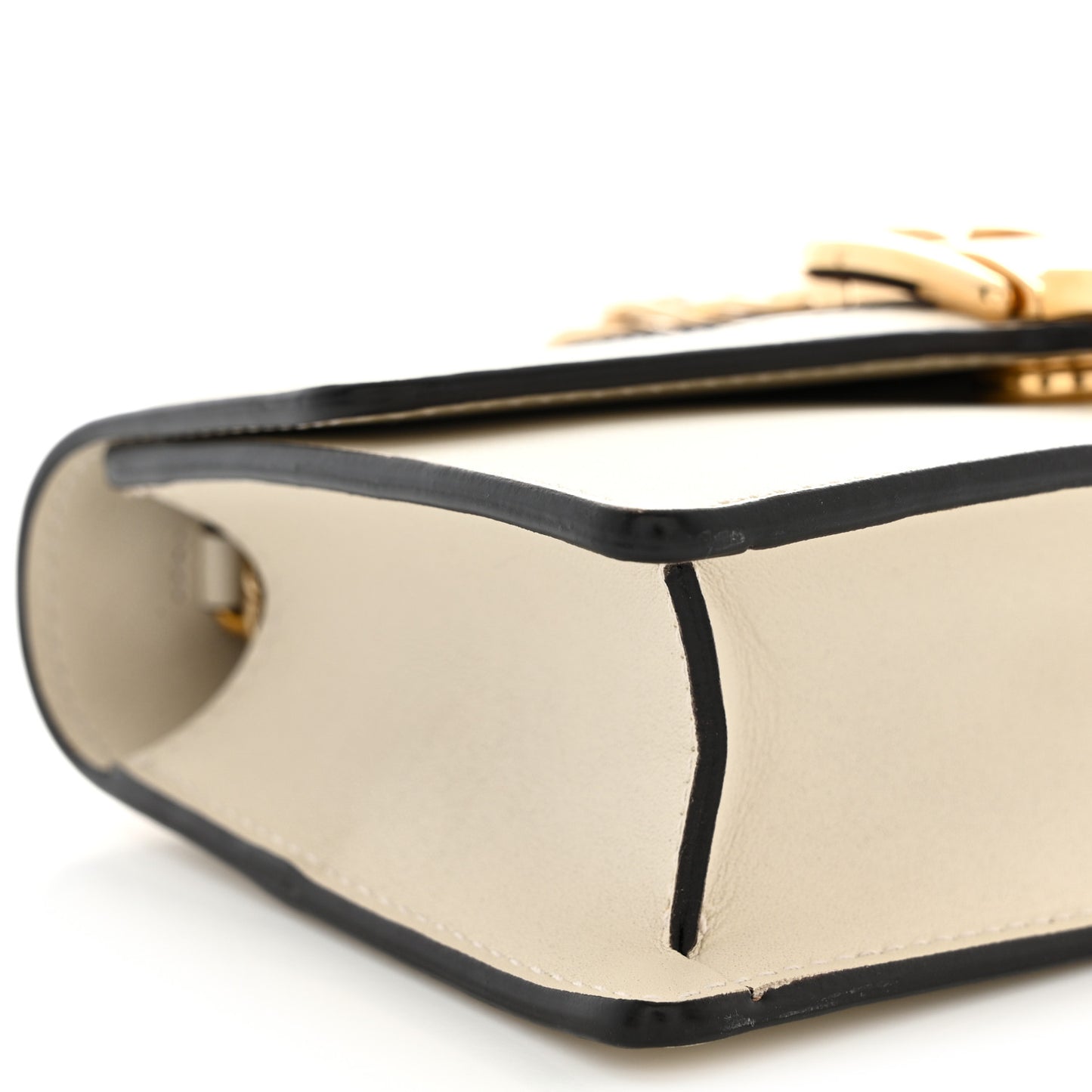 Calfskin Super Mini Sylvie Chain Shoulder Bag White