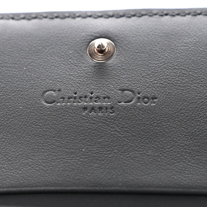 Christian Dior Ultra Matte Calfskin Small Lady Dior Flap Card Holder Black 6 of 7