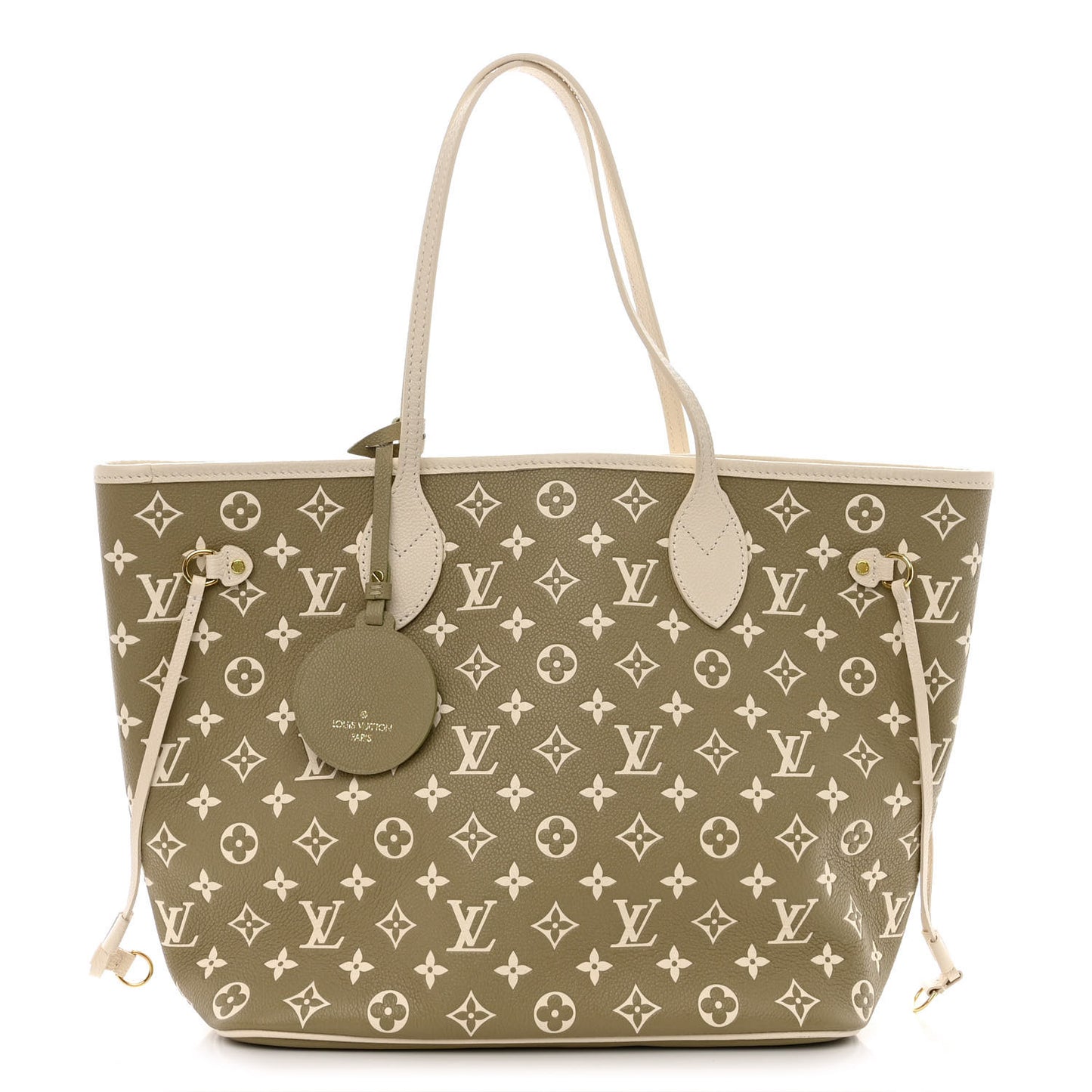 Empreinte Monogram Spring In The City Neverfull MM Kaki Beige Cream