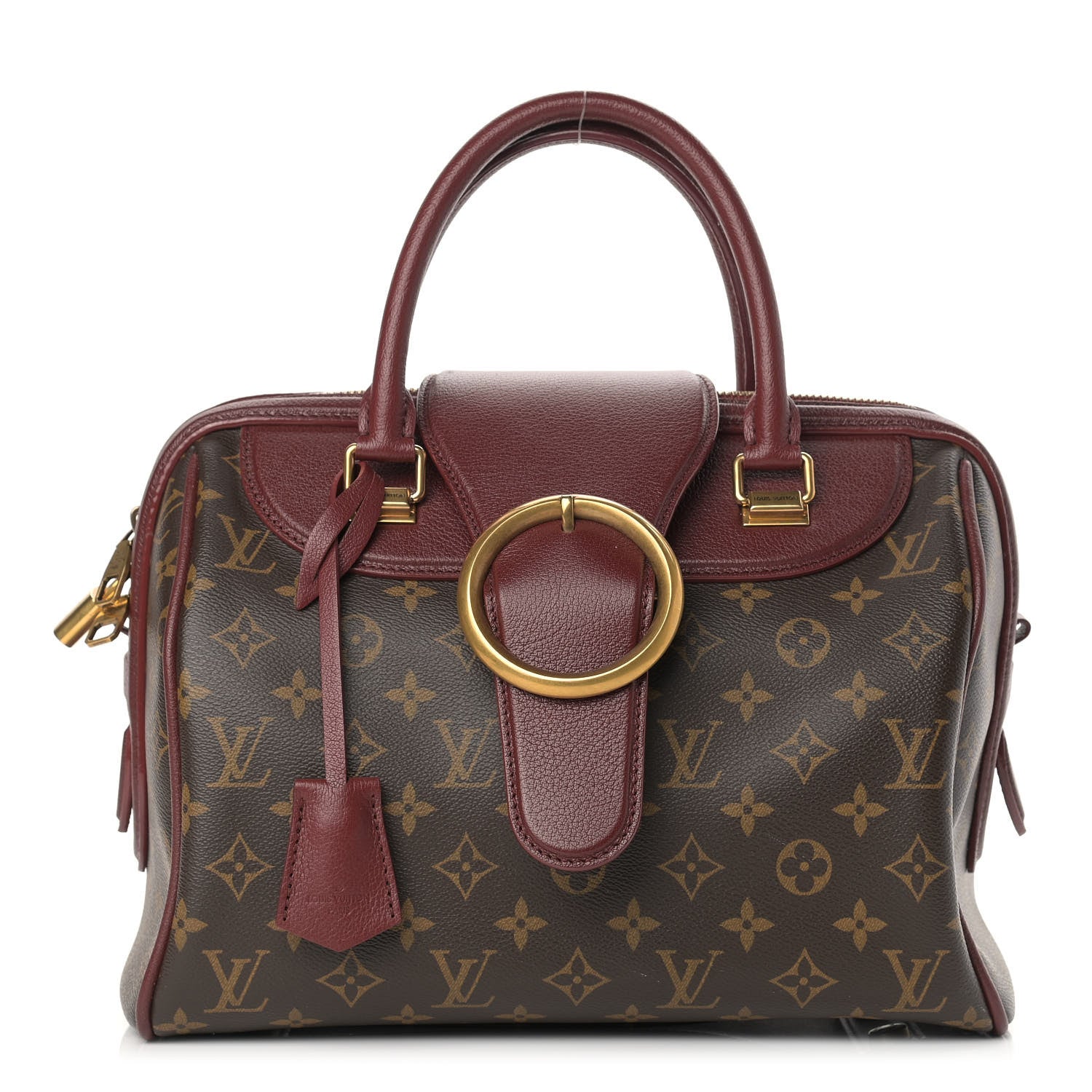 Louis Vuitton Monogram Golden Arrow Speedy Burgundy 1 of 16