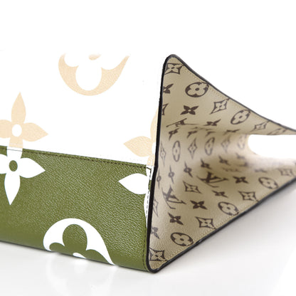 Louis Vuitton Monogram Giant Onthego GM Kaki Beige 9 of 12