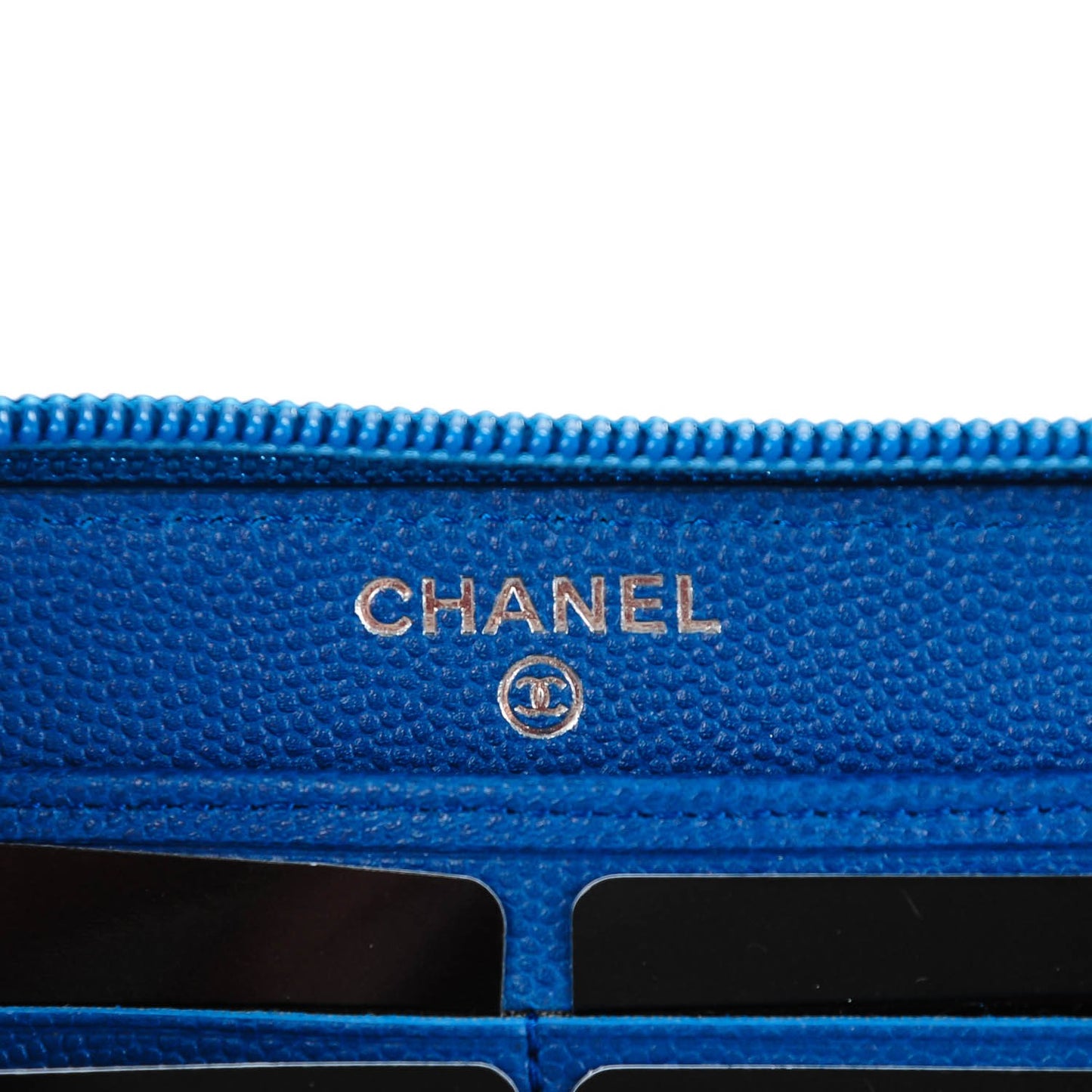 Caviar Sevruga Zip Around Wallet Blue