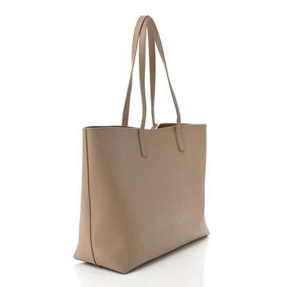 Saint Laurent Calfskin Large Shopping Tote Dark Beige 4 of 12