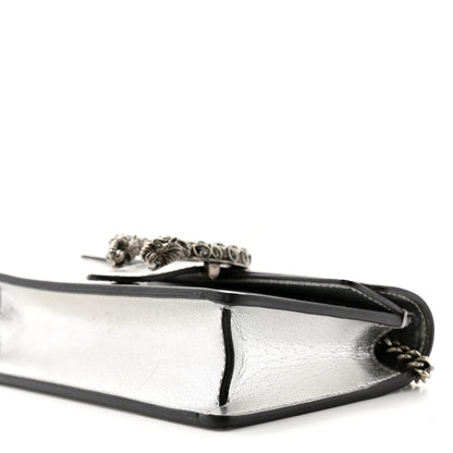 Gucci Metallic Calfskin Super Mini Dionysus Shoulder Bag Silver 9 of 10