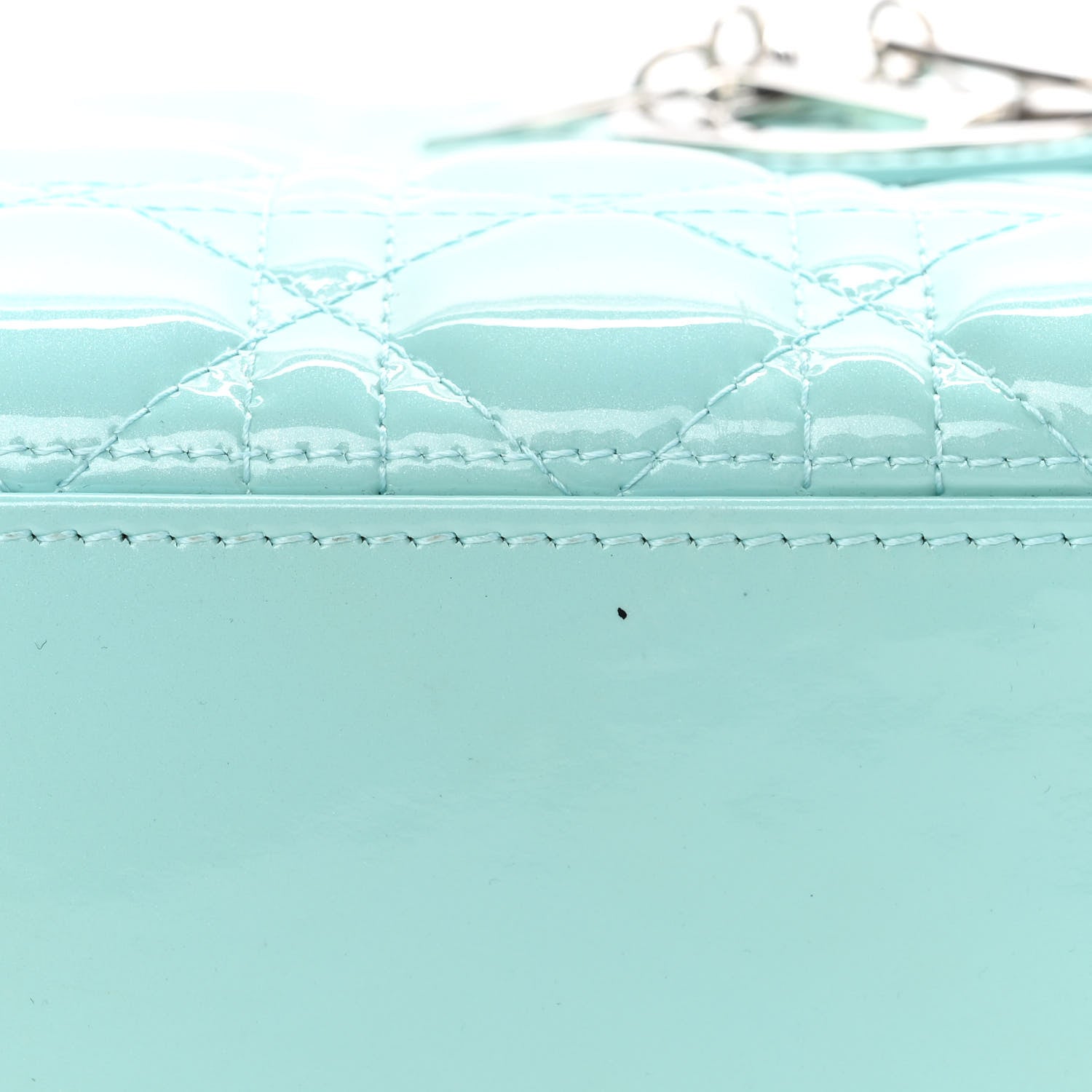 Christian Dior Patent Cannage Medium Lady Dior Light Blue 11 of 15