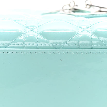 Christian Dior Patent Cannage Medium Lady Dior Light Blue 11 of 15