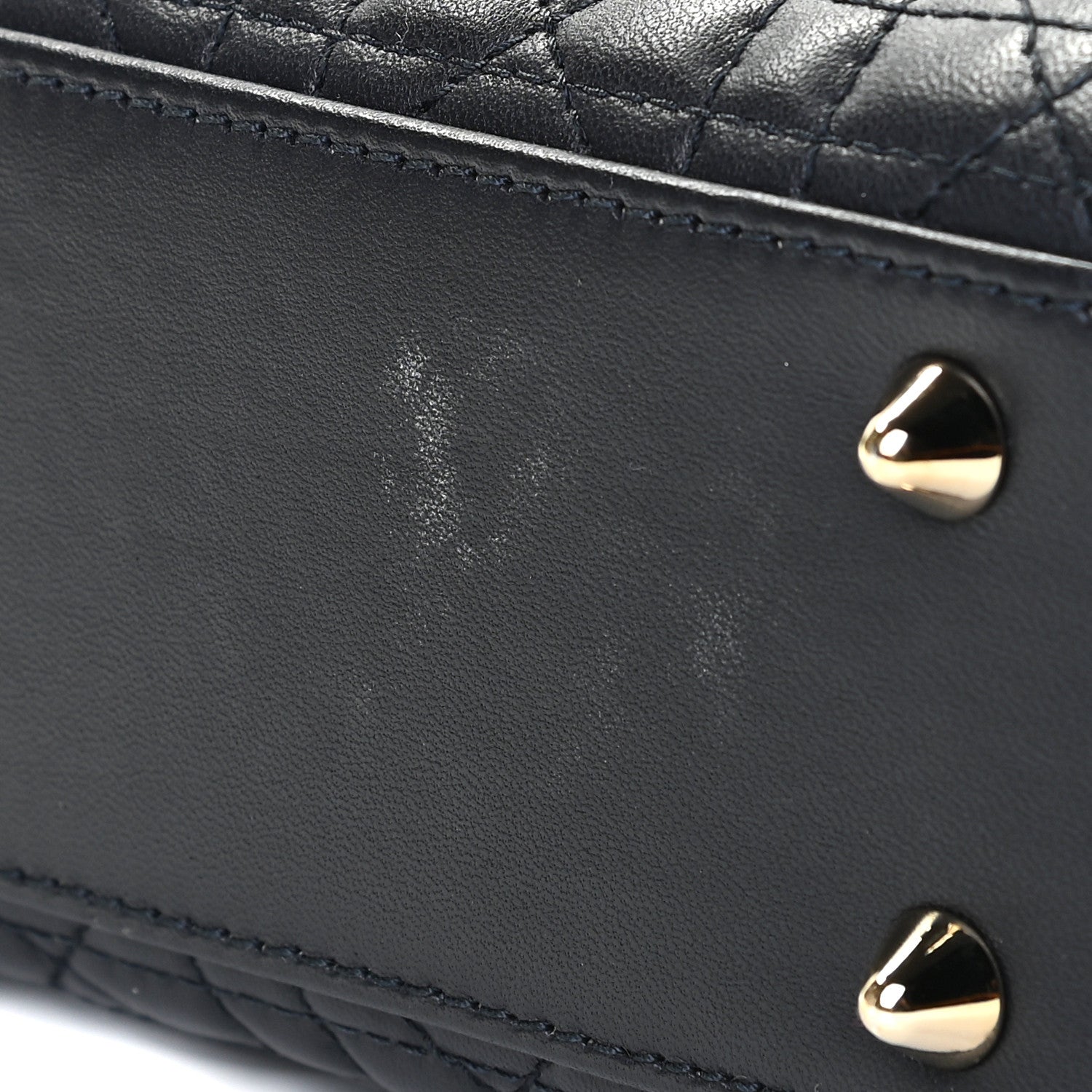Christian Dior Lambskin Cannage Small Lucky Badges My Lady Dior Navy 7 of 13