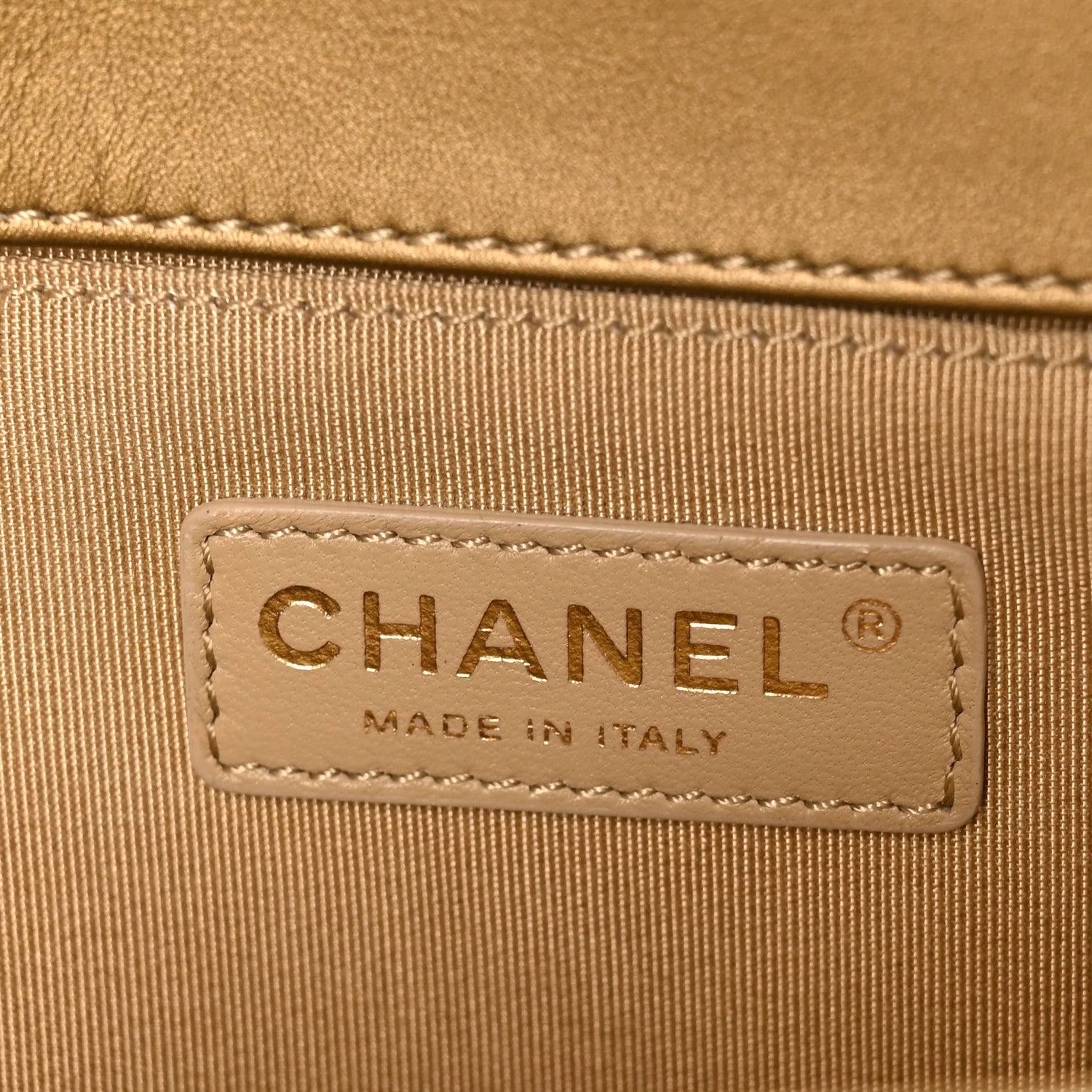 Chanel Metallic Patent Calfskin Quilted Medium Boy Flap Gold 6 of 12