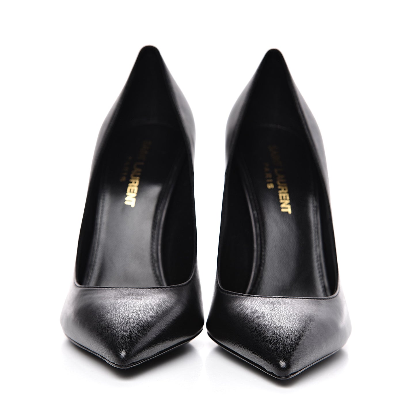 Calfskin Opyum 100 Pumps 36 Black Gold