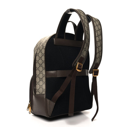 Gucci GG Supreme Monogram Ophidia Backpack Beige Ebony Brown 3 of 11