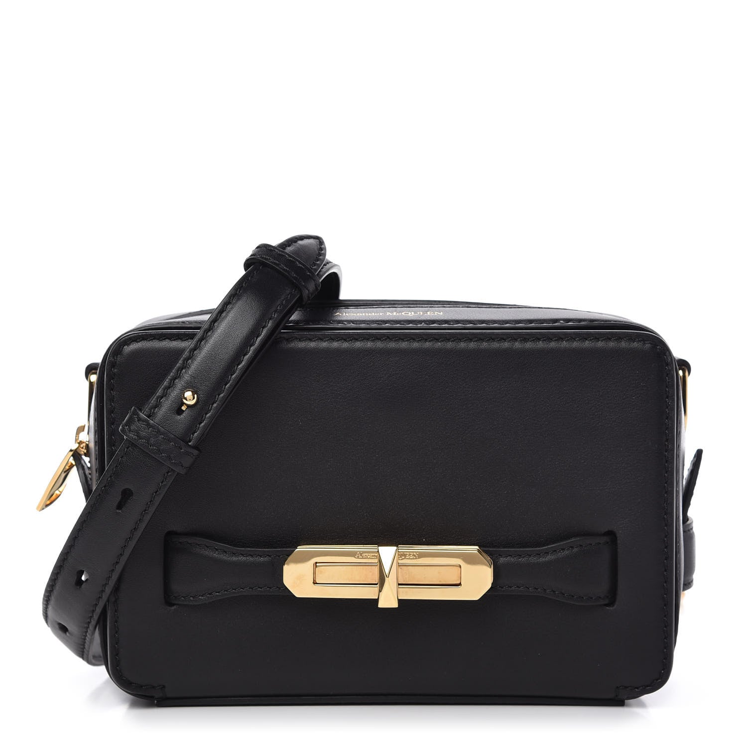 Alexander McQueen Calfskin The Myth Crossbody Bag Black 1 of 10
