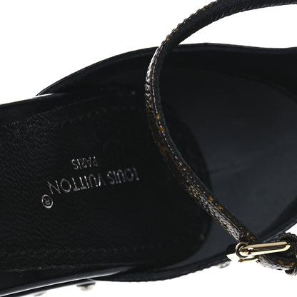 Louis Vuitton Calfskin Studded Fame Platform Sandals 38 Black 13 of 13
