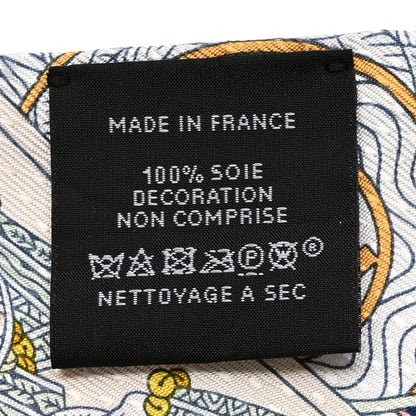 Hermes Silk Dame de Coeur Twilly Black Rouge Or 3 of 5