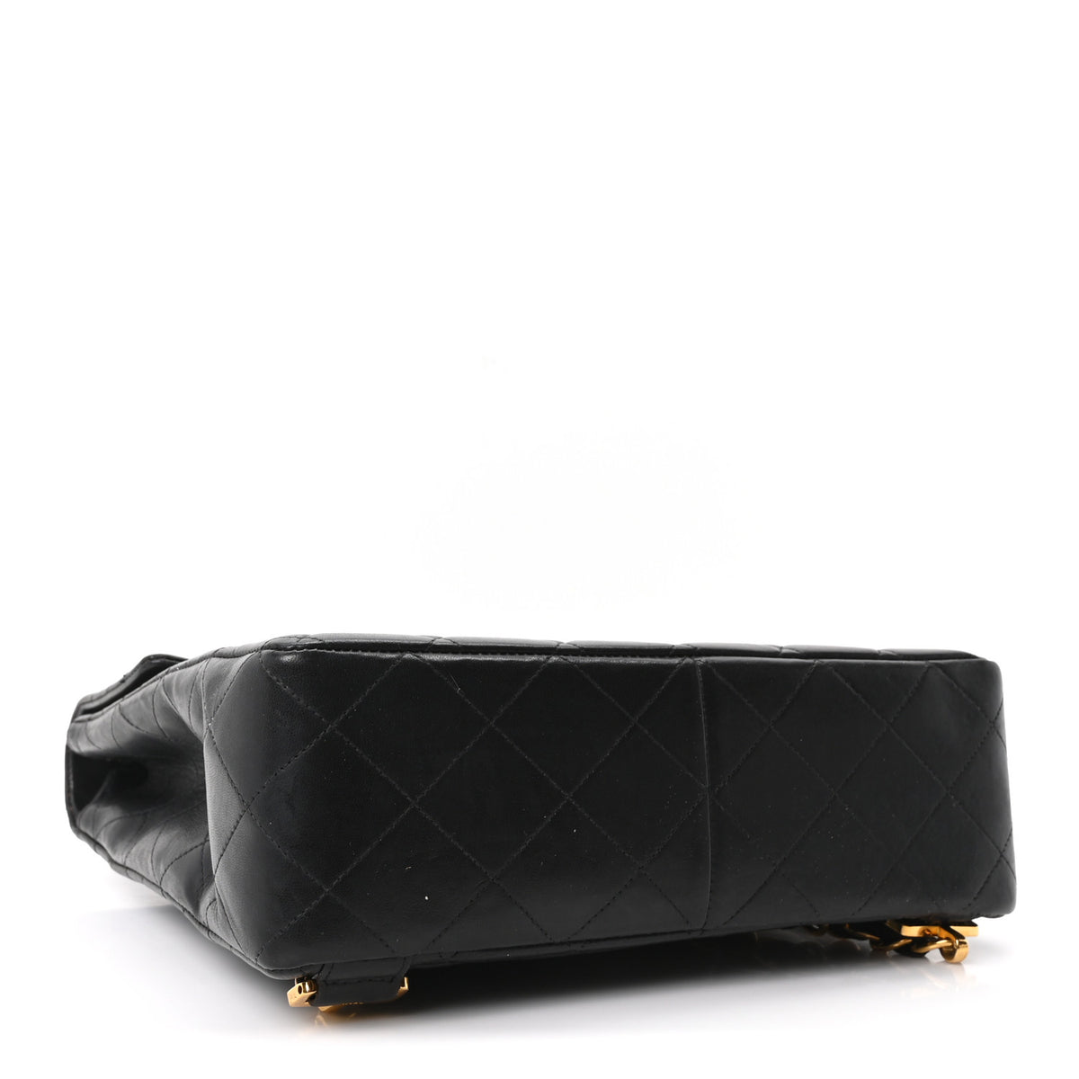 Lambskin Quilted Backpack Black