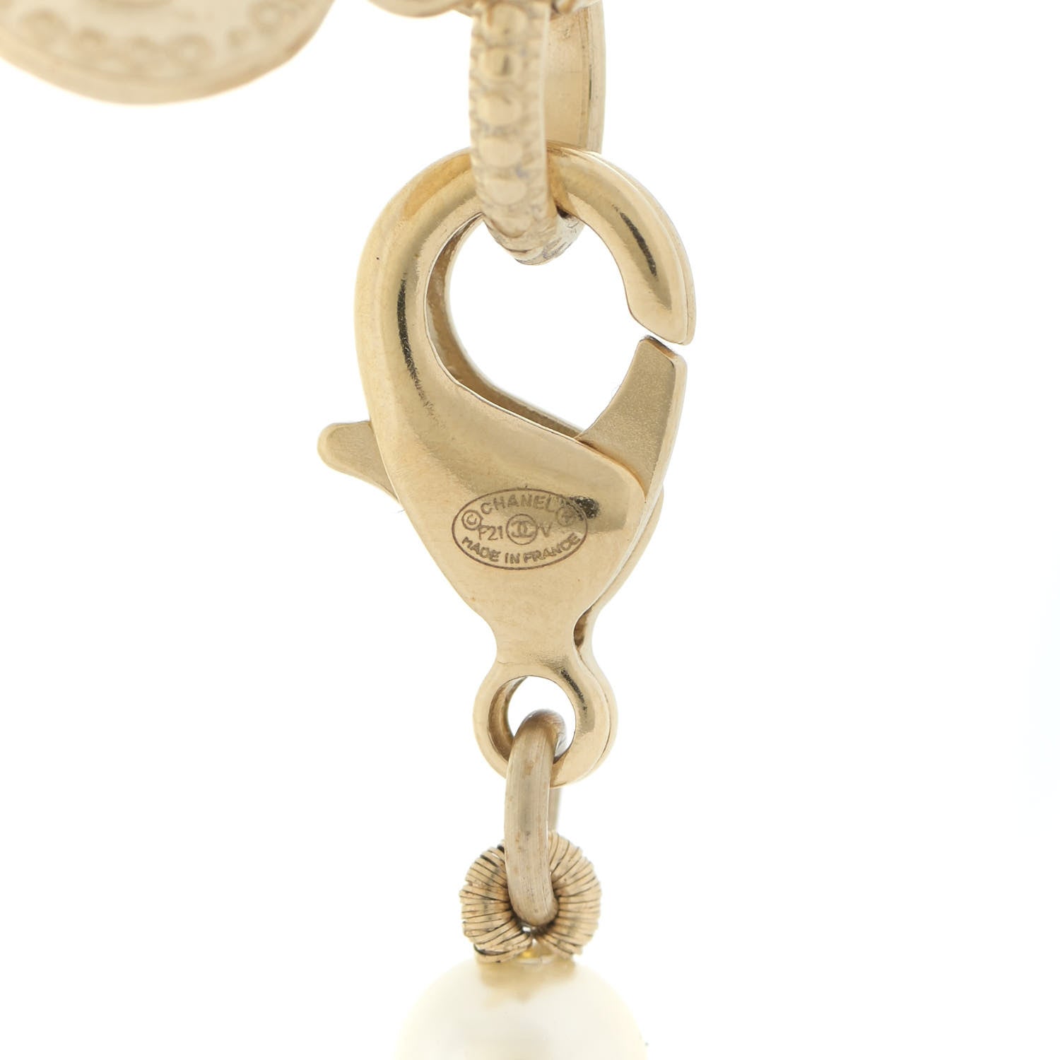 Chanel Graduated Pearl CC Short Necklace Gold 4 of 6