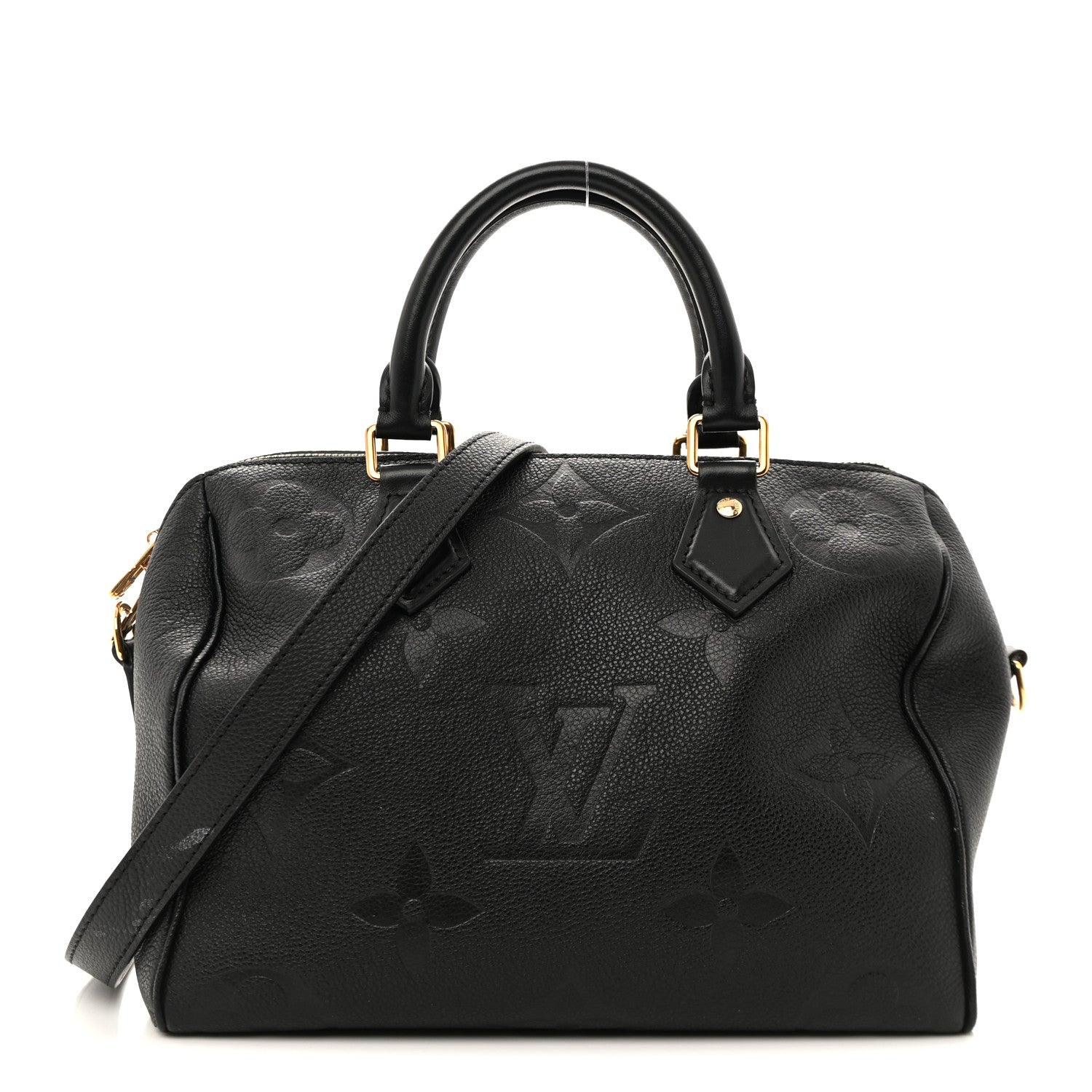 Louis Vuitton Empreinte Monogram Giant Speedy Bandouliere 25 Black 1 of 11
