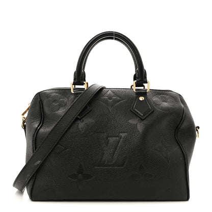 Louis Vuitton Empreinte Monogram Giant Speedy Bandouliere 25 Black 1 of 11