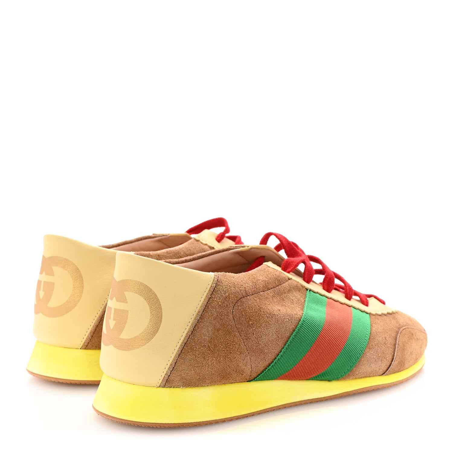 Gucci Suede Web Mens Rocket Sneakers 8 Nocciola Burro 5 of 10