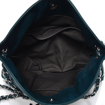Chanel Lambskin Large Sharpei Shoulder Bag Turquoise 5 of 10