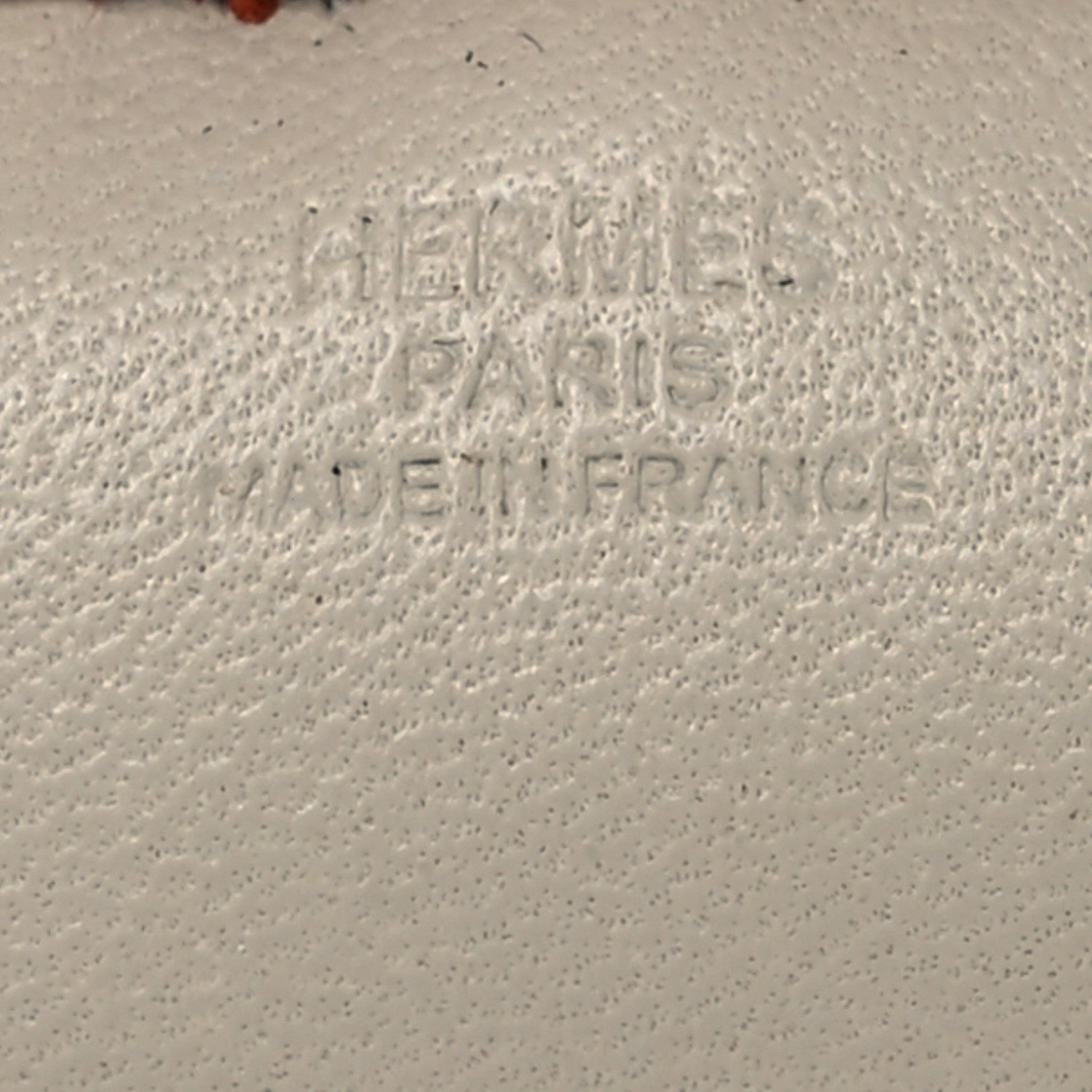 Hermes Milo Lambskin Grigri Rodeo Horse Bag Charm PM Craie Sesame Cornaline 3 of 5