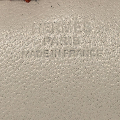 Hermes Milo Lambskin Grigri Rodeo Horse Bag Charm PM Craie Sesame Cornaline 3 of 5