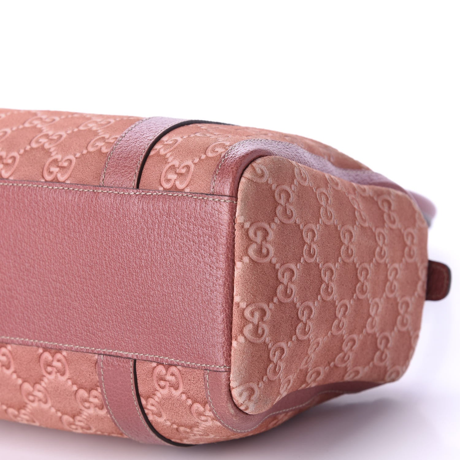 Gucci Suede Guccissima Small Abbey Boston Pink 7 of 11