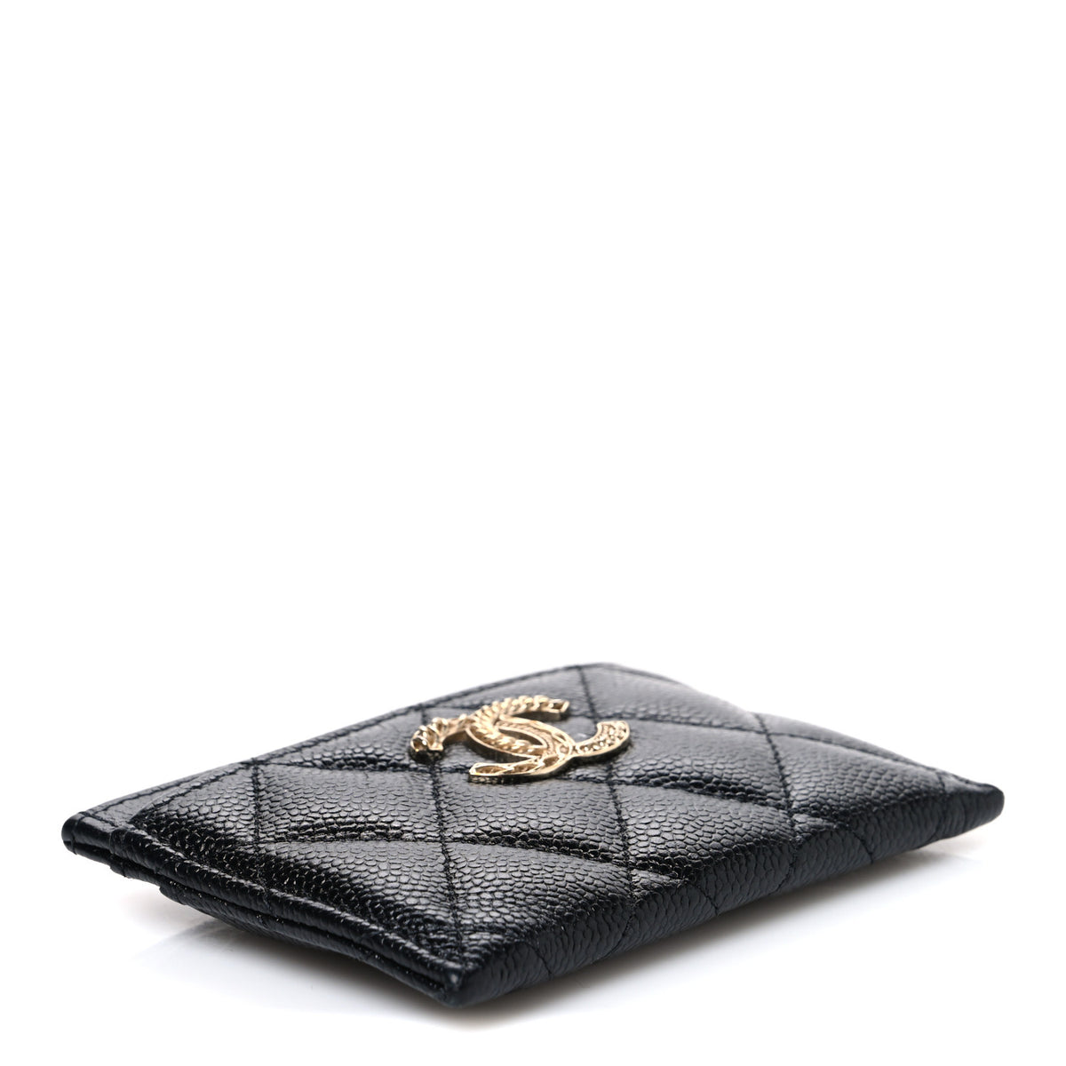 Chanel Caviar Quilted Multi Chain CC Card Holder Black 4 of 8