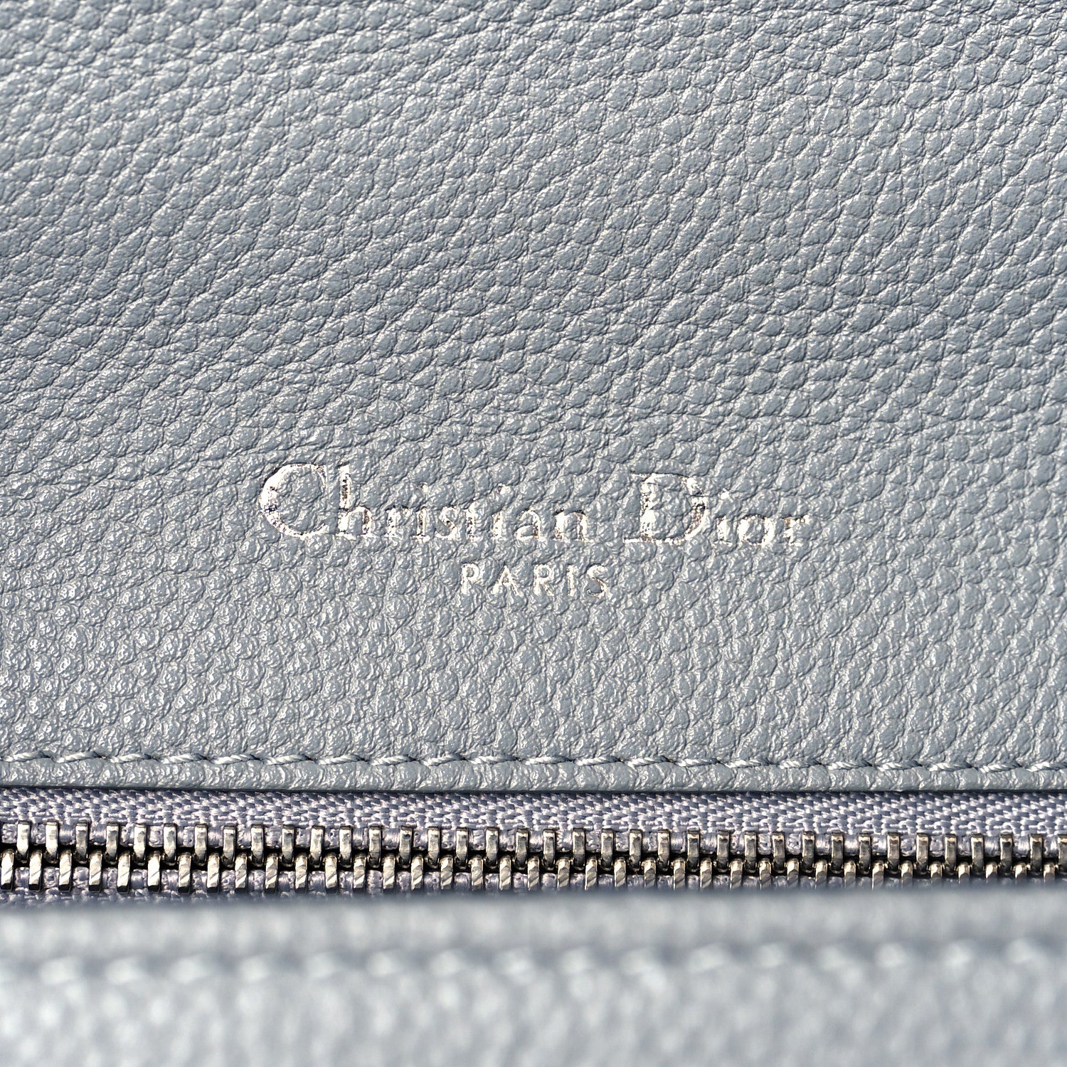 Christian Dior Grained Calfskin Medium Diorama Flap Bag Gris 6 of 10