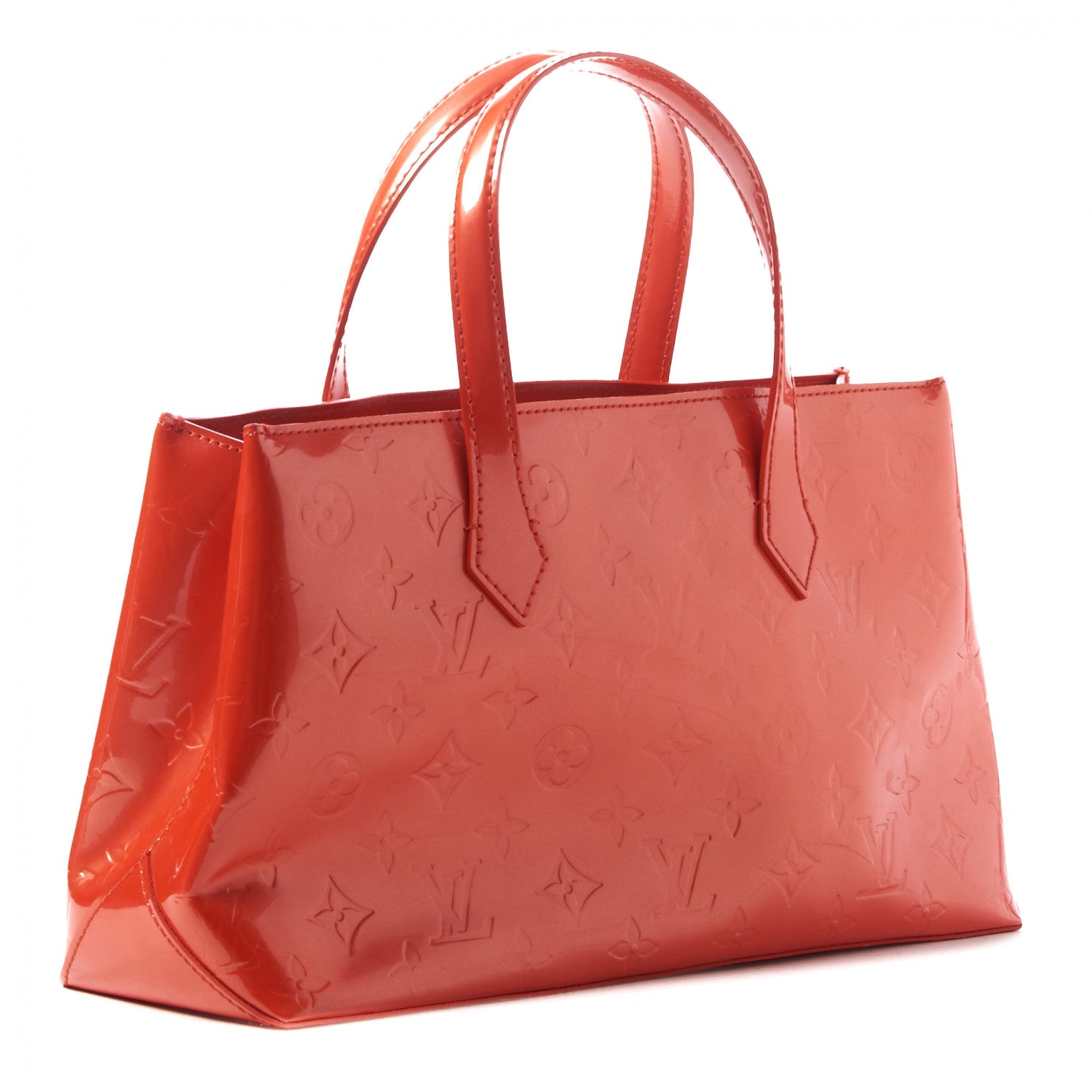 Louis Vuitton Vernis Wilshire PM Orange Sunset 2 of 8