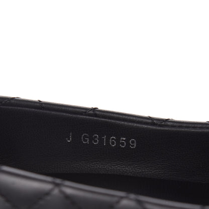 Chanel Aged Calfskin Grosgrain Quilted Cap Toe Pumps 35 Black 8 of 10