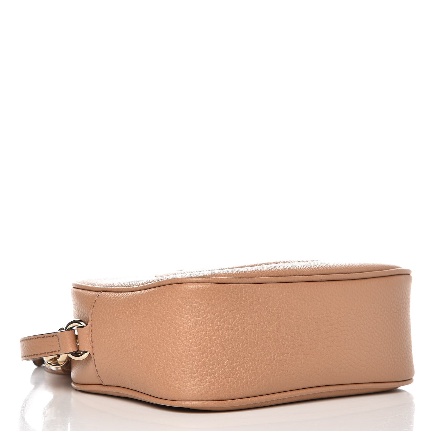 Pebbled Calfskin Small Soho Disco Bag Camelia
