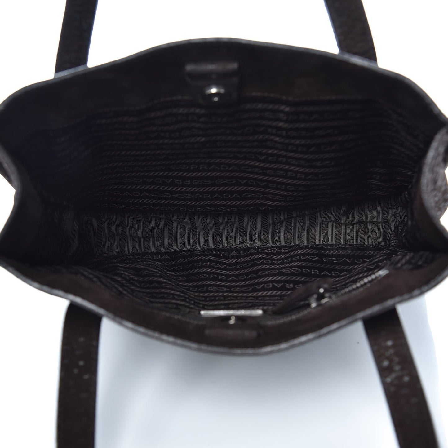 Suede Bow Tote Dark Brown