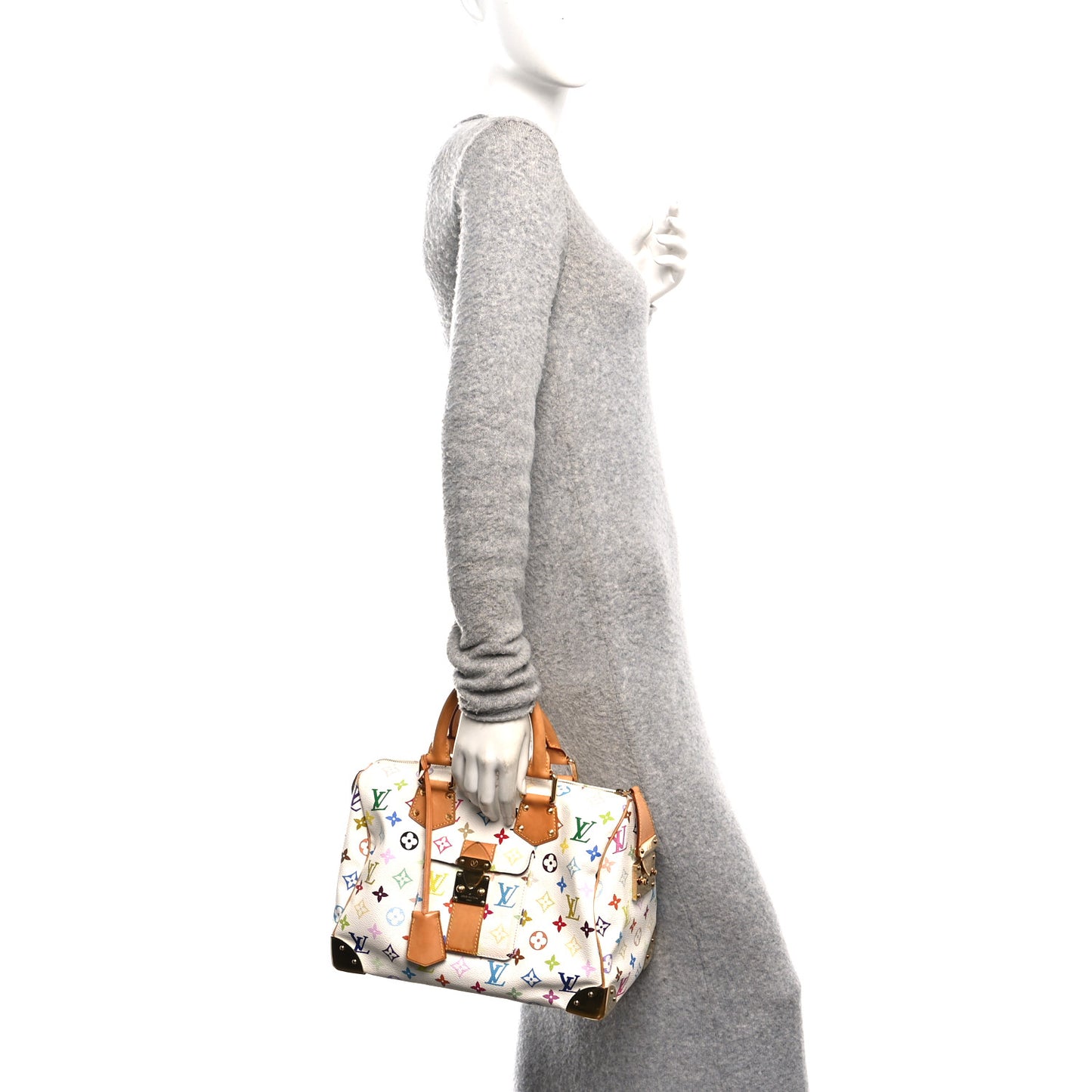 Monogram Multicolor Speedy 30 White