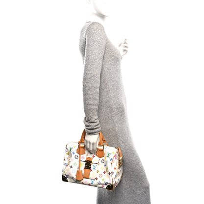 Louis Vuitton Monogram Multicolor Speedy 30 White 2 of 9