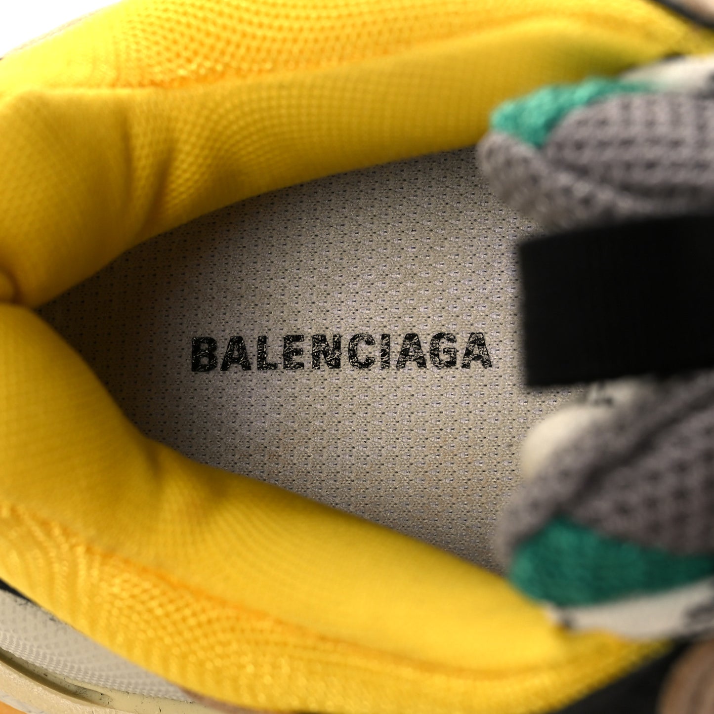 Fabric Mesh Womens Triple S Sneakers 37 Jaune Beige Vert Black Gris