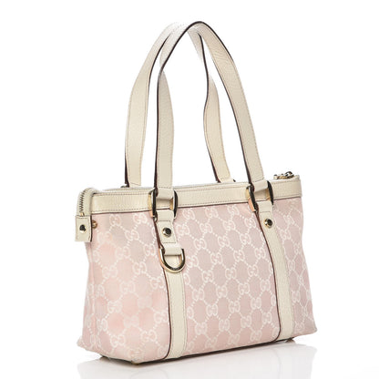 Gucci Monogram Small Abbey Tote Pink 3 of 9