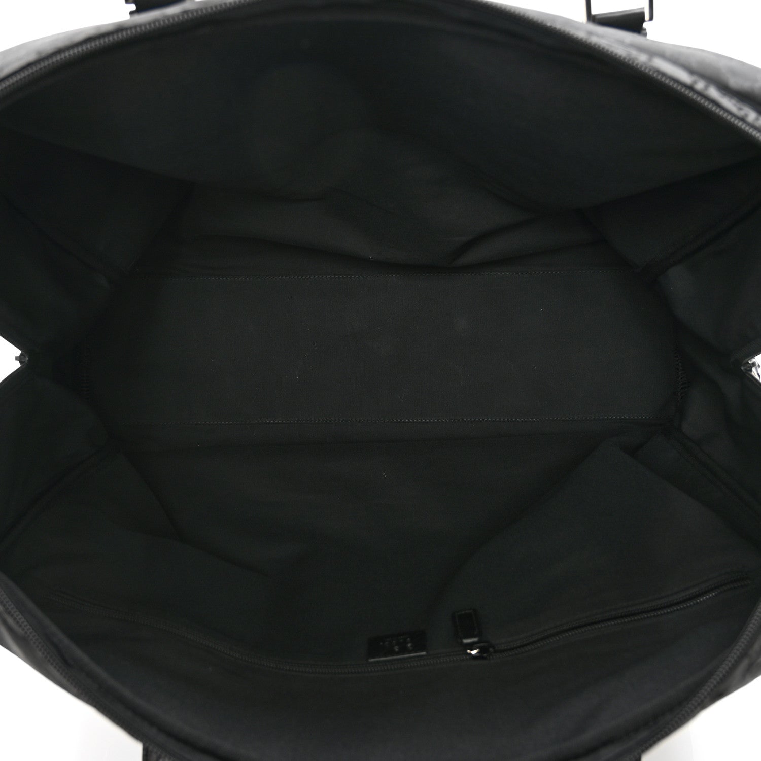 Gucci Denim Monogram Large Carry On Duffle Black 5 of 9