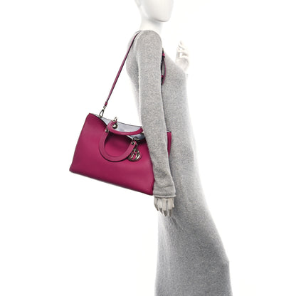 Christian Dior Bullcalf Large Diorissimo Tote Toxic Purple 2 of 11