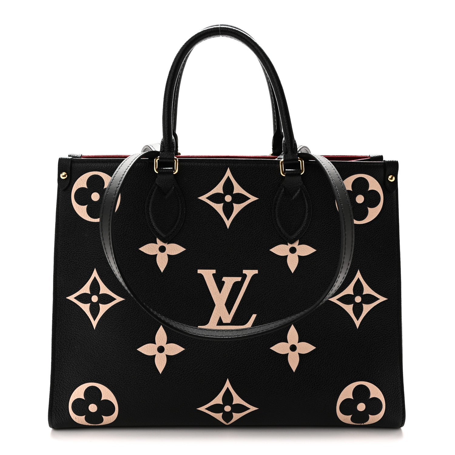 Louis Vuitton Empreinte Monogram Giant Onthego MM Black Beige 1 of 9