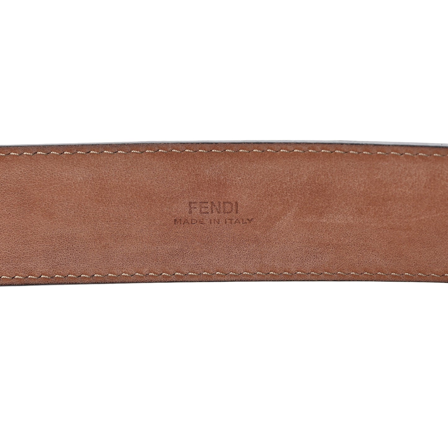 Calfskin FF Embossed Belt 110 42 Black
