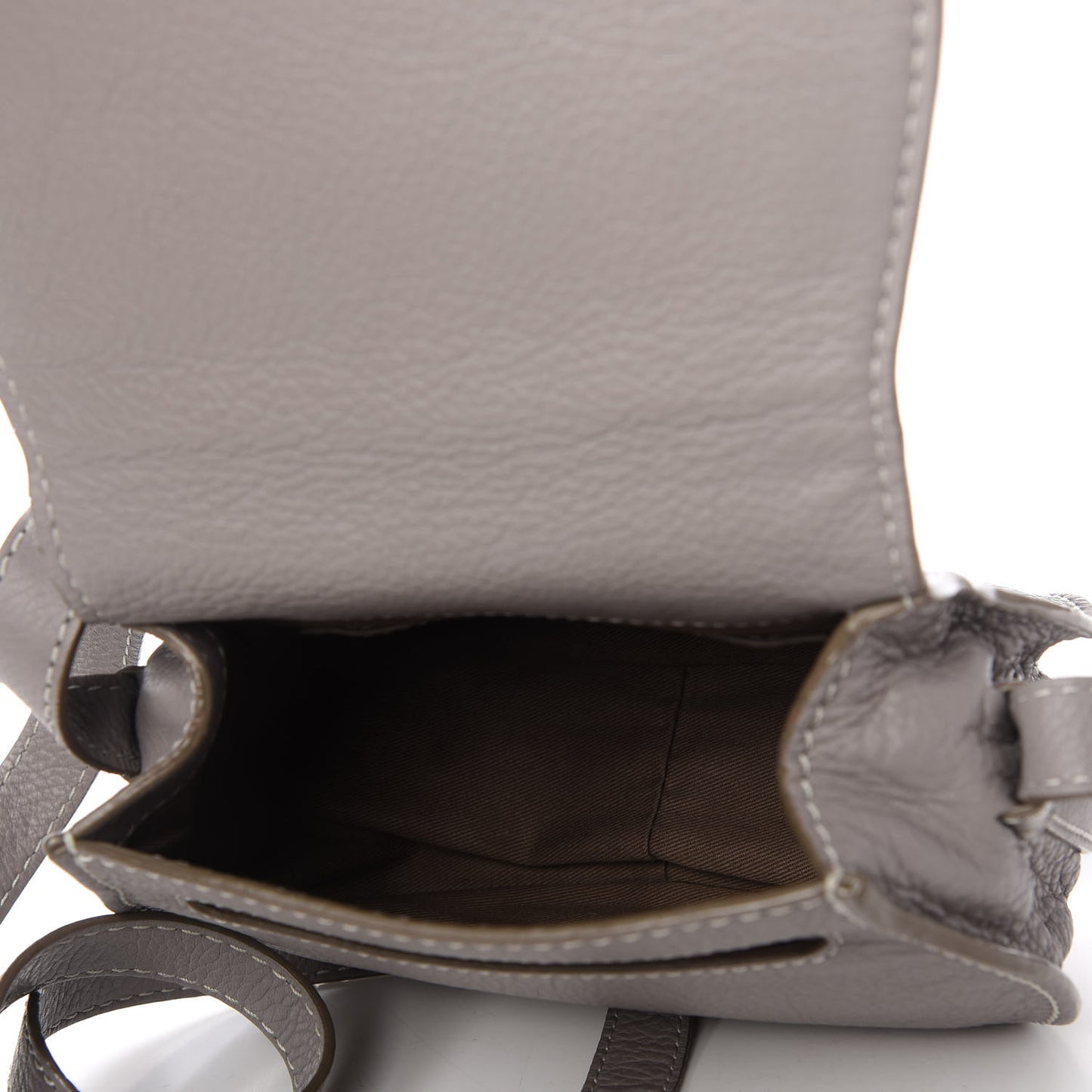 Calfskin Mini Marcie Round Crossbody Bag Cashmere Grey