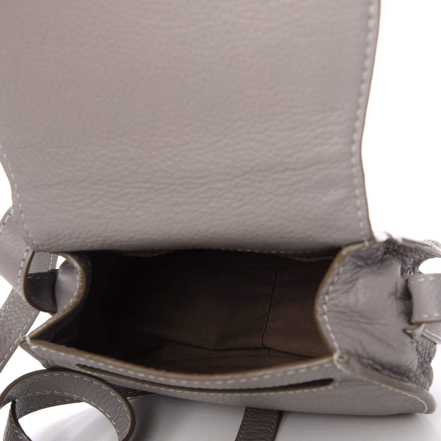 Chloe Calfskin Mini Marcie Round Crossbody Bag Cashmere Grey 5 of 10