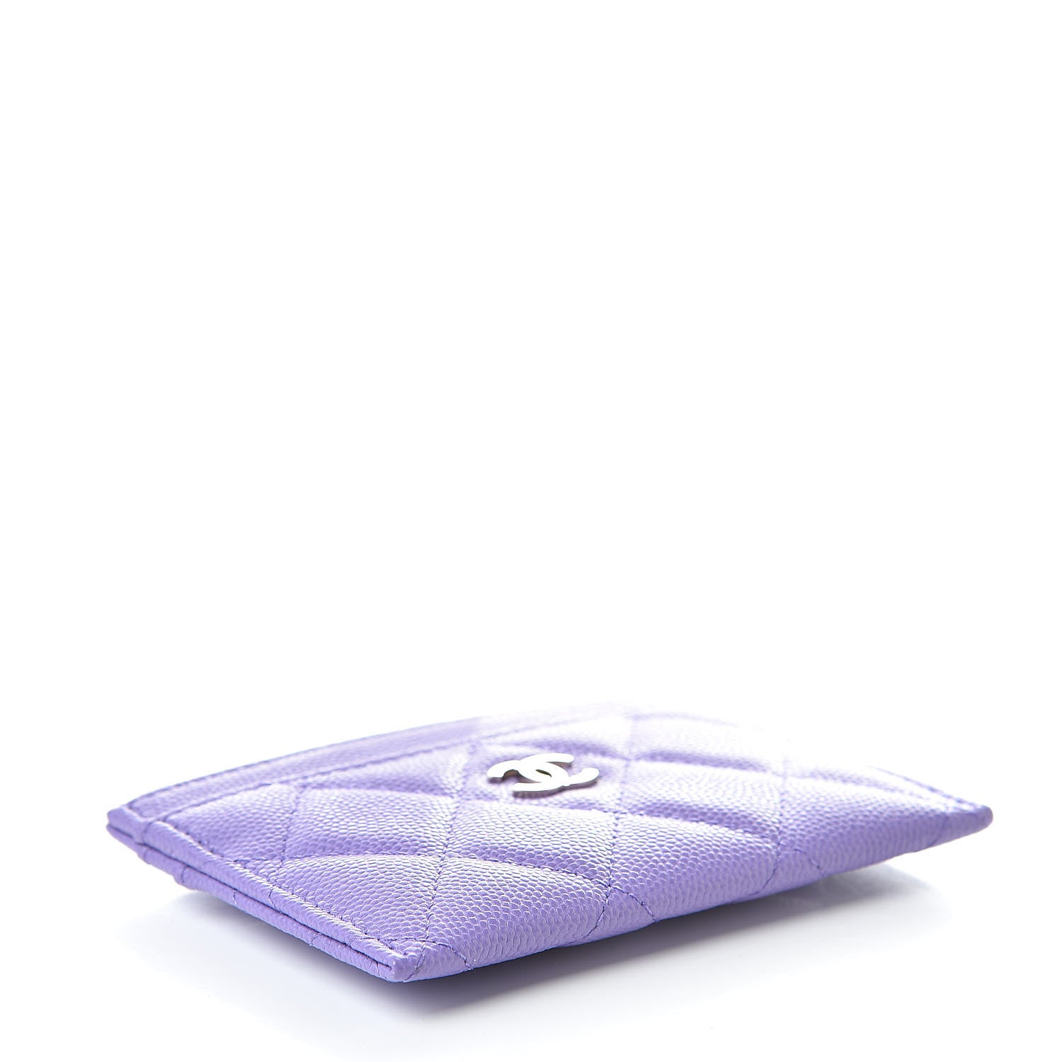 Chanel Caviar Quilted Card Holder Purple 4 of 8